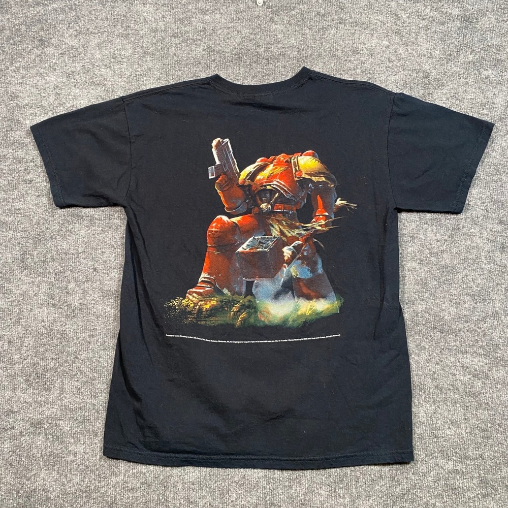 Warhammer‎ 40k Dawn of War II Promo T-Shirt 2008 Mens Medium Black Space Marine